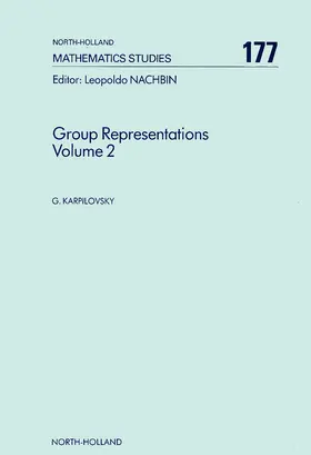 Karpilovsky |  Group Representations | eBook | Sack Fachmedien