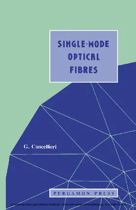 Cancellieri |  Single-mode Optical Fibres | eBook | Sack Fachmedien