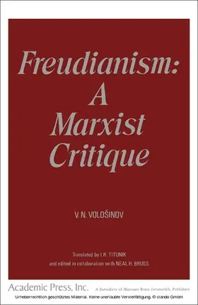 COLE |  Freudianism: A Marxist Critique | eBook | Sack Fachmedien