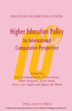 Kaiser / Maassen / Meek |  Higher Education Policy: An International Comparative Perspective | eBook | Sack Fachmedien