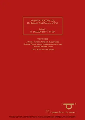 Jaaksoo |  Automatic Control 1990 | eBook | Sack Fachmedien