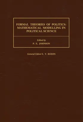 Johnson |  Formal Theories of Politics | eBook | Sack Fachmedien