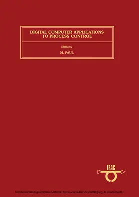 Paul |  Digital Computer Applications to Process Control | eBook | Sack Fachmedien