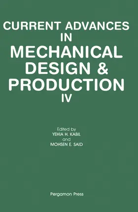 Kabil / Said |  Current Advances in Mechanical Design & Production IV | eBook | Sack Fachmedien