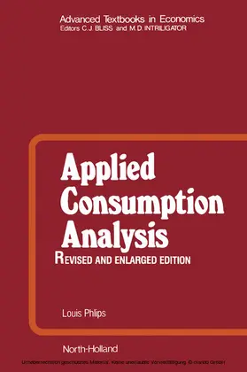 Phlips |  Applied Consumption Analysis | eBook | Sack Fachmedien