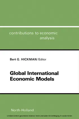 Hickman |  Global International Economic Models | eBook | Sack Fachmedien