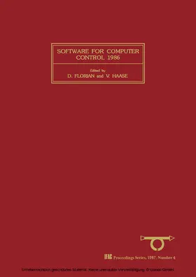 Florian / Haase |  Software for Computer Control 1986 | eBook | Sack Fachmedien