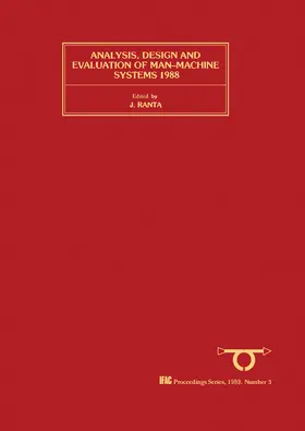 Ranta |  Analysis, Design and Evaluation of Man-Machine Systems 1988 | eBook | Sack Fachmedien