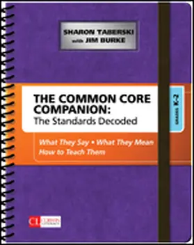 Taberski / Burke |  The Common Core Companion: The Standards Decoded, Grades K-2 | Buch |  Sack Fachmedien