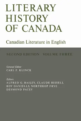 Klinck / Bailey / Bissell |  Literary History of Canada | eBook | Sack Fachmedien