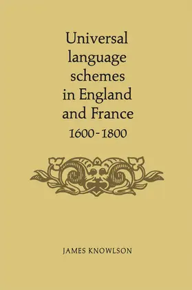Knowlson |  Universal language schemes in England and France 1600-1800 | eBook | Sack Fachmedien