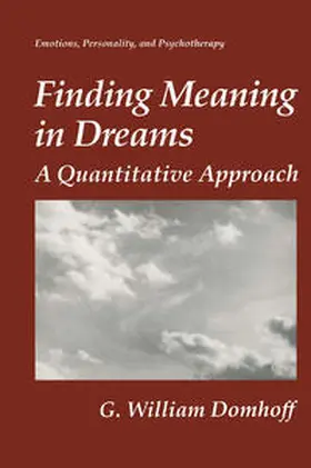 Domhoff |  Finding Meaning in Dreams | eBook | Sack Fachmedien