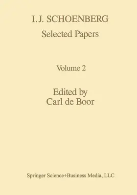 Boor |  I. J. Schoenberg Selected Papers | Buch |  Sack Fachmedien