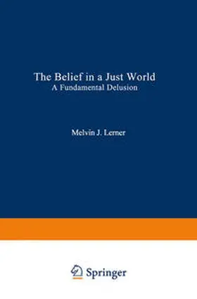 Lerner |  The Belief in a Just World | eBook | Sack Fachmedien