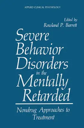 Barrett | Severe Behavior Disorders in the Mentally Retarded | E-Book | sack.de