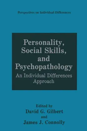 Connolly / Gilbert |  Personality, Social Skills, and Psychopathology | Buch |  Sack Fachmedien