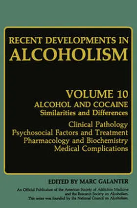 Galanter |  Recent Developments in Alcoholism | eBook | Sack Fachmedien