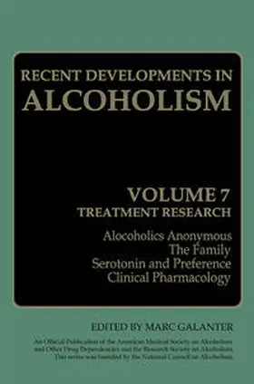 Galanter |  Recent Developments in Alcoholism | eBook | Sack Fachmedien