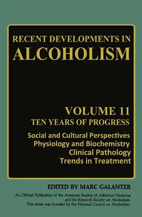 Galanter |  Recent Developments in Alcoholism | Buch |  Sack Fachmedien