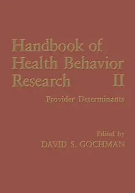 Gochman | Handbook of Health Behavior Research II | E-Book | www2.sack.de