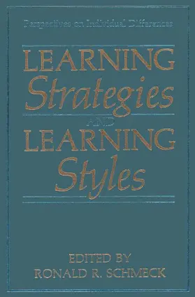 Schmeck |  Learning Strategies and Learning Styles | Buch |  Sack Fachmedien