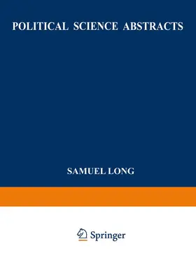  Political Science Abstracts | Buch |  Sack Fachmedien