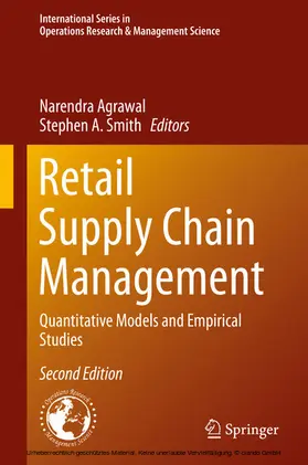 Agrawal / Smith | Retail Supply Chain Management | E-Book | sack.de