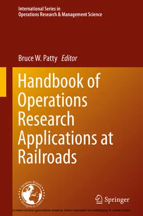 Patty |  Handbook of Operations Research Applications at Railroads | eBook | Sack Fachmedien