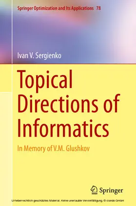 Sergienko |  Topical Directions of Informatics | eBook | Sack Fachmedien