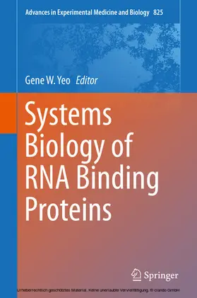 Yeo | Systems Biology of RNA Binding Proteins | E-Book | sack.de