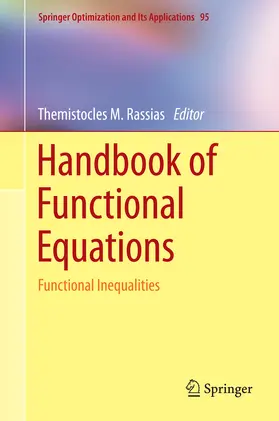 Rassias |  Handbook of Functional Equations | eBook | Sack Fachmedien