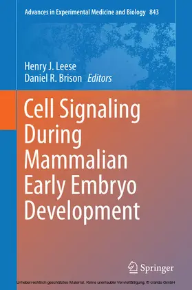 Leese / Brison | Cell Signaling During Mammalian Early Embryo Development | E-Book | sack.de