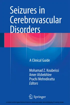 Koubeissi / Alshekhlee / Mehndiratta |  Seizures in Cerebrovascular Disorders | eBook | Sack Fachmedien