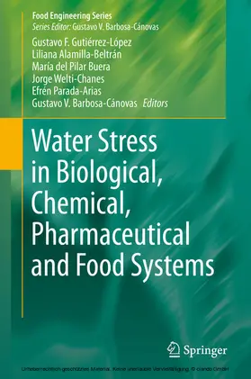 Gutiérrez-López / Gutierrez-Lopez / Alamilla-Beltrán |  Water Stress in Biological, Chemical, Pharmaceutical and Food Systems | eBook | Sack Fachmedien