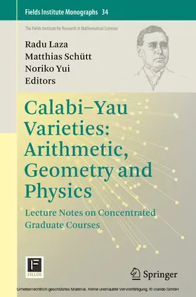 Laza / Schütt / Yui |  Calabi-Yau Varieties: Arithmetic, Geometry and Physics | eBook | Sack Fachmedien