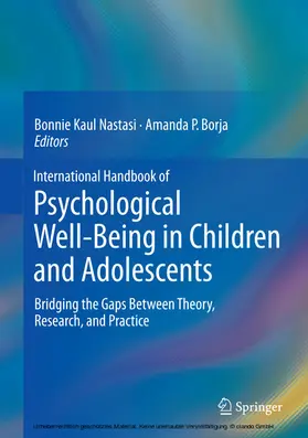 Nastasi / Borja |  International Handbook of Psychological Well-Being in Children and Adolescents | eBook | Sack Fachmedien