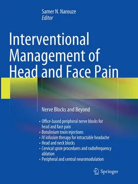 N. Narouze |  Interventional Management of Head and Face Pain | Buch |  Sack Fachmedien