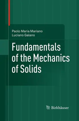 Galano / Mariano |  Fundamentals of the Mechanics of Solids | Buch |  Sack Fachmedien