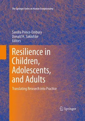 Saklofske / Prince-Embury |  Resilience in Children, Adolescents, and Adults | Buch |  Sack Fachmedien