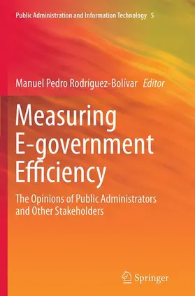 Rodríguez-Bolívar |  Measuring E-government Efficiency | Buch |  Sack Fachmedien