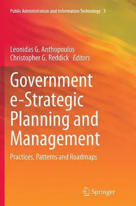 Reddick / Anthopoulos |  Government e-Strategic Planning and Management | Buch |  Sack Fachmedien