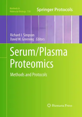 Simpson / Greening |  Serum/Plasma Proteomics | Buch |  Sack Fachmedien