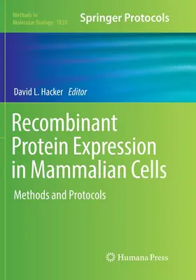 Hacker |  Recombinant Protein Expression in Mammalian Cells | Buch |  Sack Fachmedien