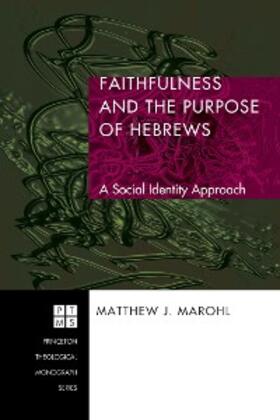 Marohl |  Faithfulness and the Purpose of Hebrews | eBook | Sack Fachmedien