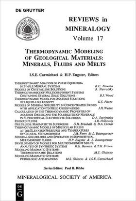 Carmichael / Eugster | Thermodynamic Modeling of Geologic Materials | E-Book | www2.sack.de