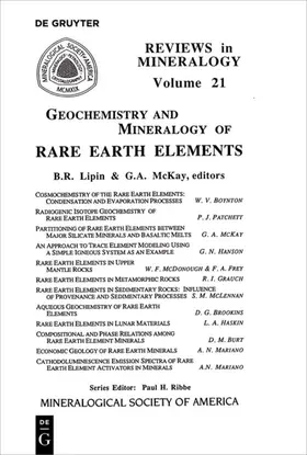 Lipin / McKay | Geochemistry and Mineralogy of Rare Earth Elements | E-Book | sack.de