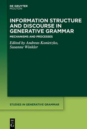 Konietzko / Winkler |  Information Structure and Discourse in Generative Grammar | eBook | Sack Fachmedien