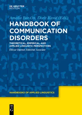 Ravid / Bar-On |  Handbook of Communication Disorders | Buch |  Sack Fachmedien