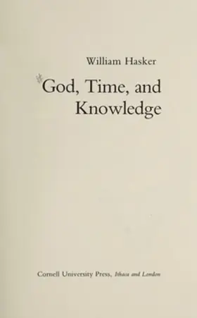 Hasker |  God, Time, and Knowledge | eBook | Sack Fachmedien