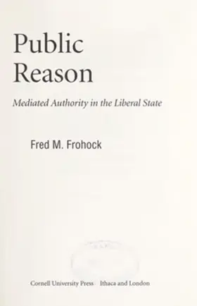 Frohock | Public Reason | E-Book | sack.de